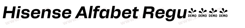 Hisense Alfabet Regu字体转换